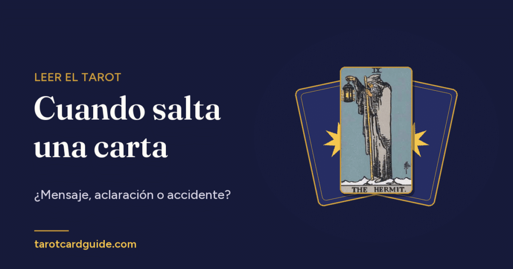 Cuando salta una carta: ¿Mensaje, aclaración o accidente?
