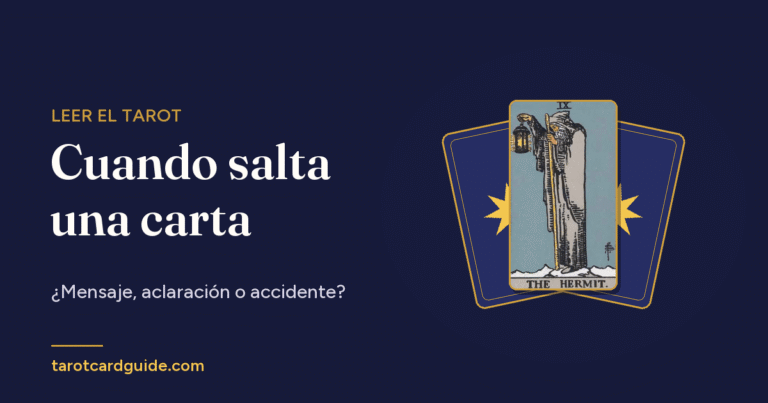 Cuando salta una carta: ¿Mensaje, aclaración o accidente?