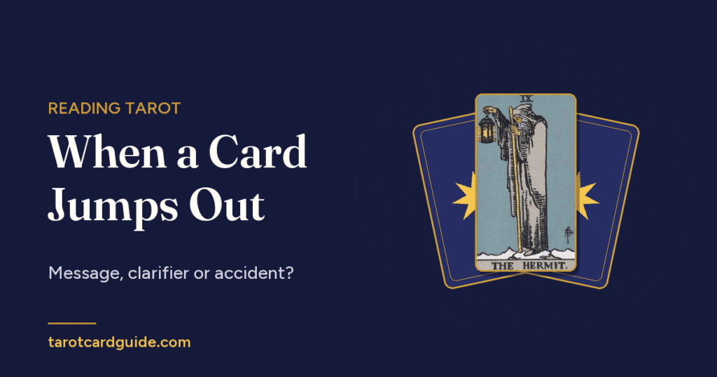 When a Card Jumps Out: Message, clarifier or accident?