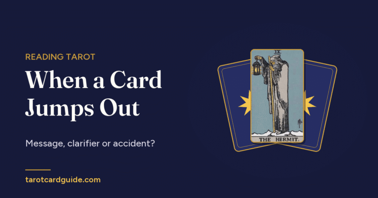 Jumping Cards in Tarot: What It Means When a Card Falls Out